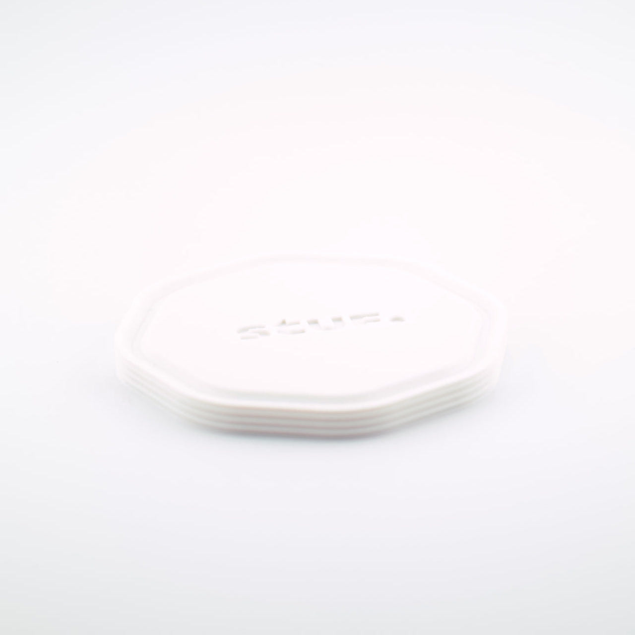 Coaster in Gypsum White — clean studio product view