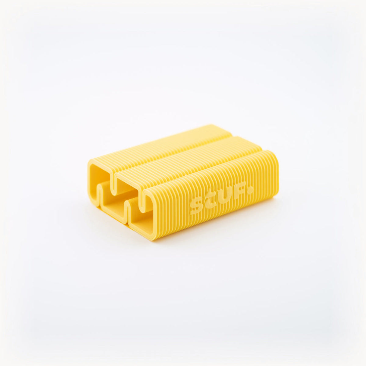 Card Stand in Lemon Yellow — clean studio product view