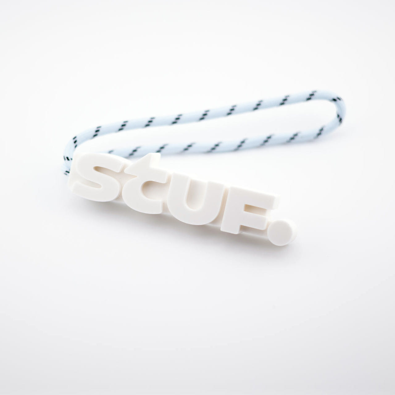 Logo Charm in Gypsum White — clean studio product view