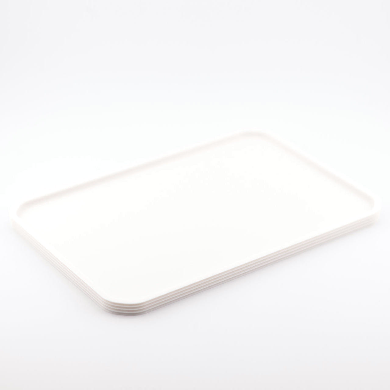 Serving Tray in Gypsum White — clean studio product view